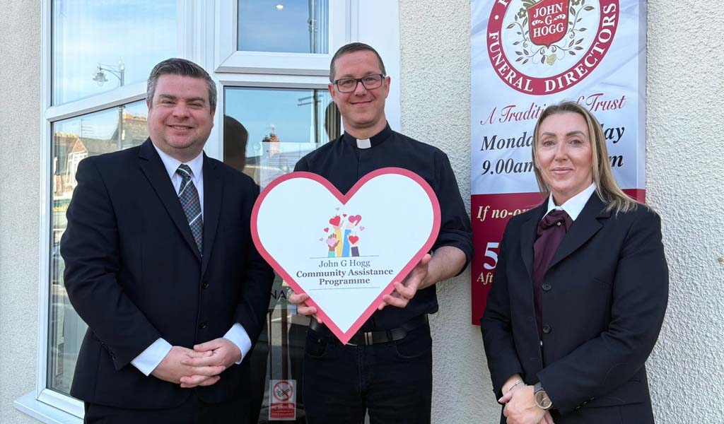 John G Hogg Funeral Directors awarded The Church of the Good Shepherd £1,655 to support its Connect Project.